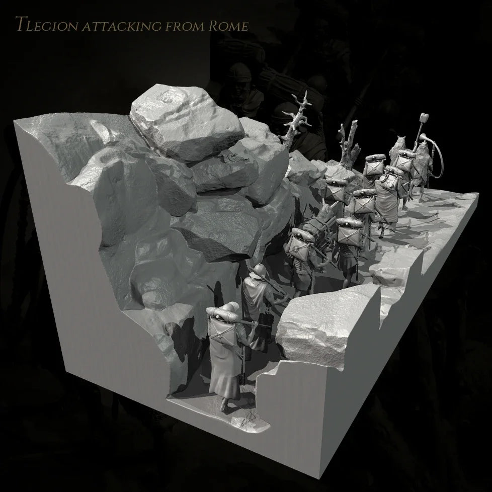 1/35 Roman Legion Attacking Diorama Resin Kit | Historical Miniature 38mm & 50mm
