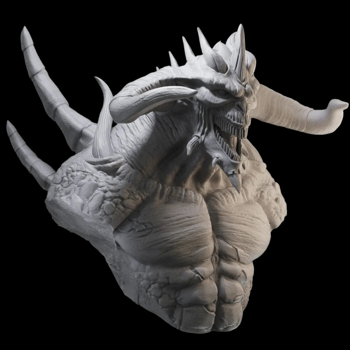 1/10 Dark Fantasy Villain Bust Resin GK | Iconic Gaming Boss Models