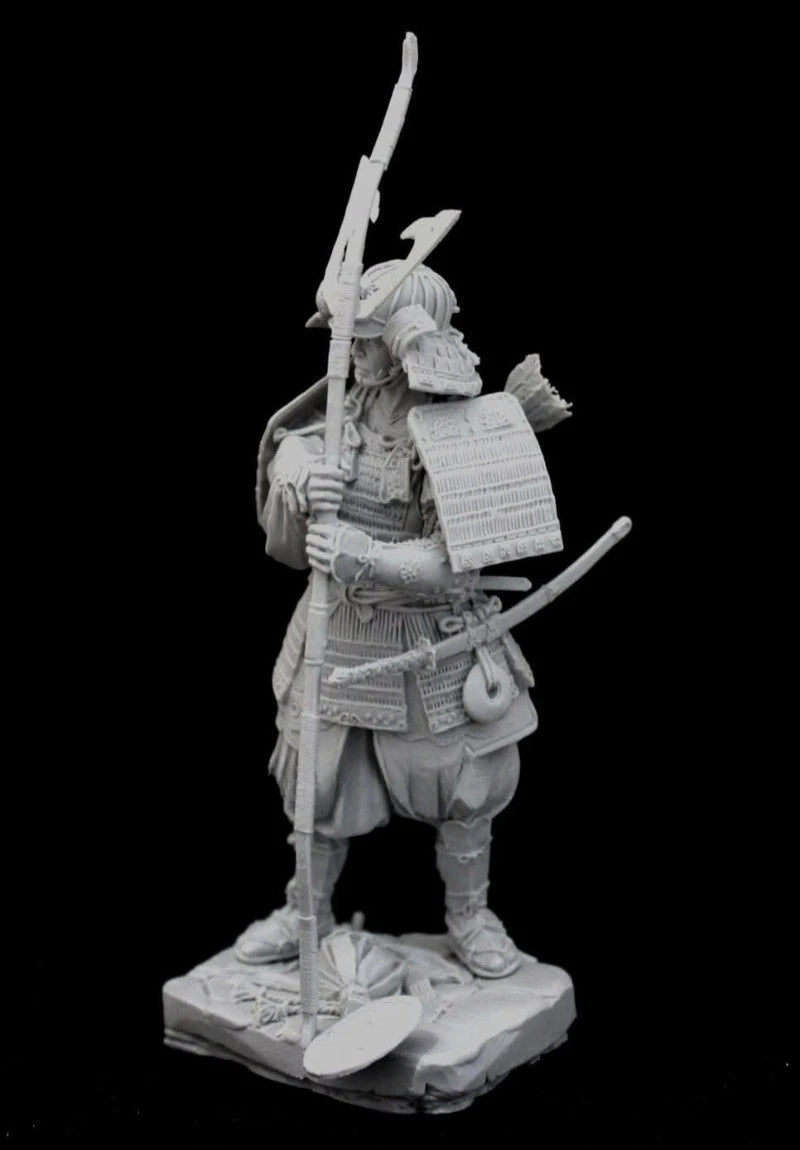 1/24 Scale 75mm Die-Cast Resin Figure Model Kit Ancient Japanese Samurai Hobby Miniature Toys Unassembled Unpainted DIY Diorama - R Supply Store