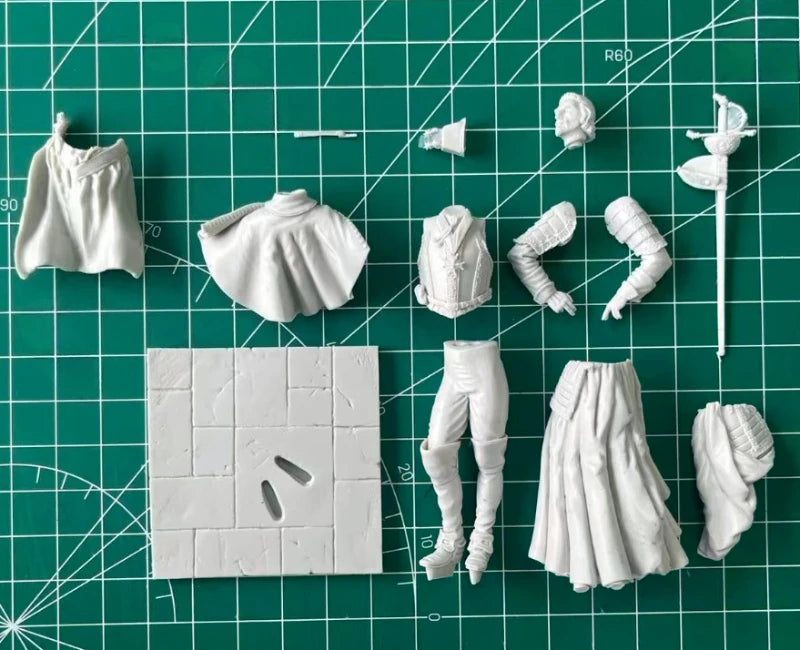 1/24 Scale 75mm Die-Cast Resin Figure Model Kit Ancient French Duke Hobby Miniature Toys Unassembled and Unpainted DIY Diorama - R Supply Store