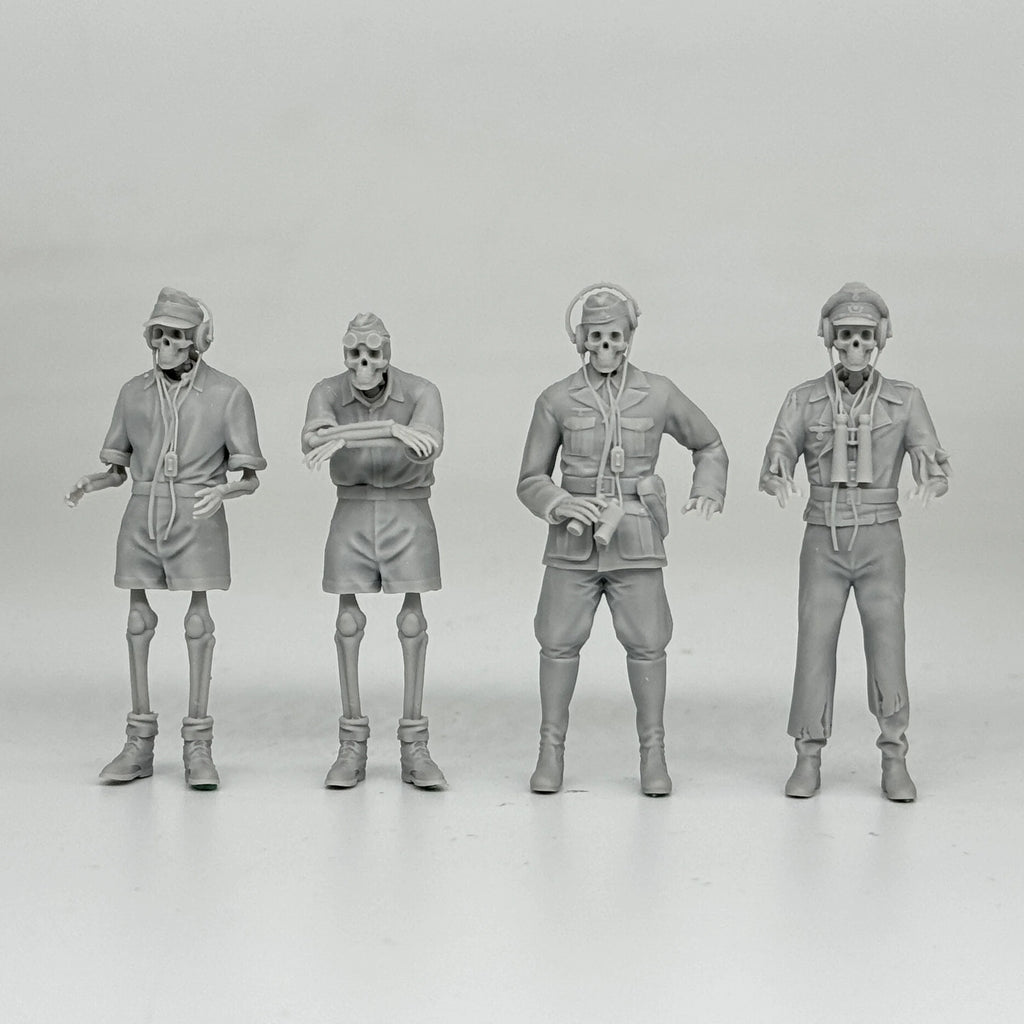 1/16 & 1/35 Scale "Imagine The Crew" | German Army Skeleton Tank Figures