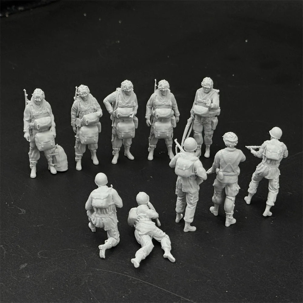 1/35 US Paratroopers Action Pack (10 Fig) Resin Kit | WWII Airborne