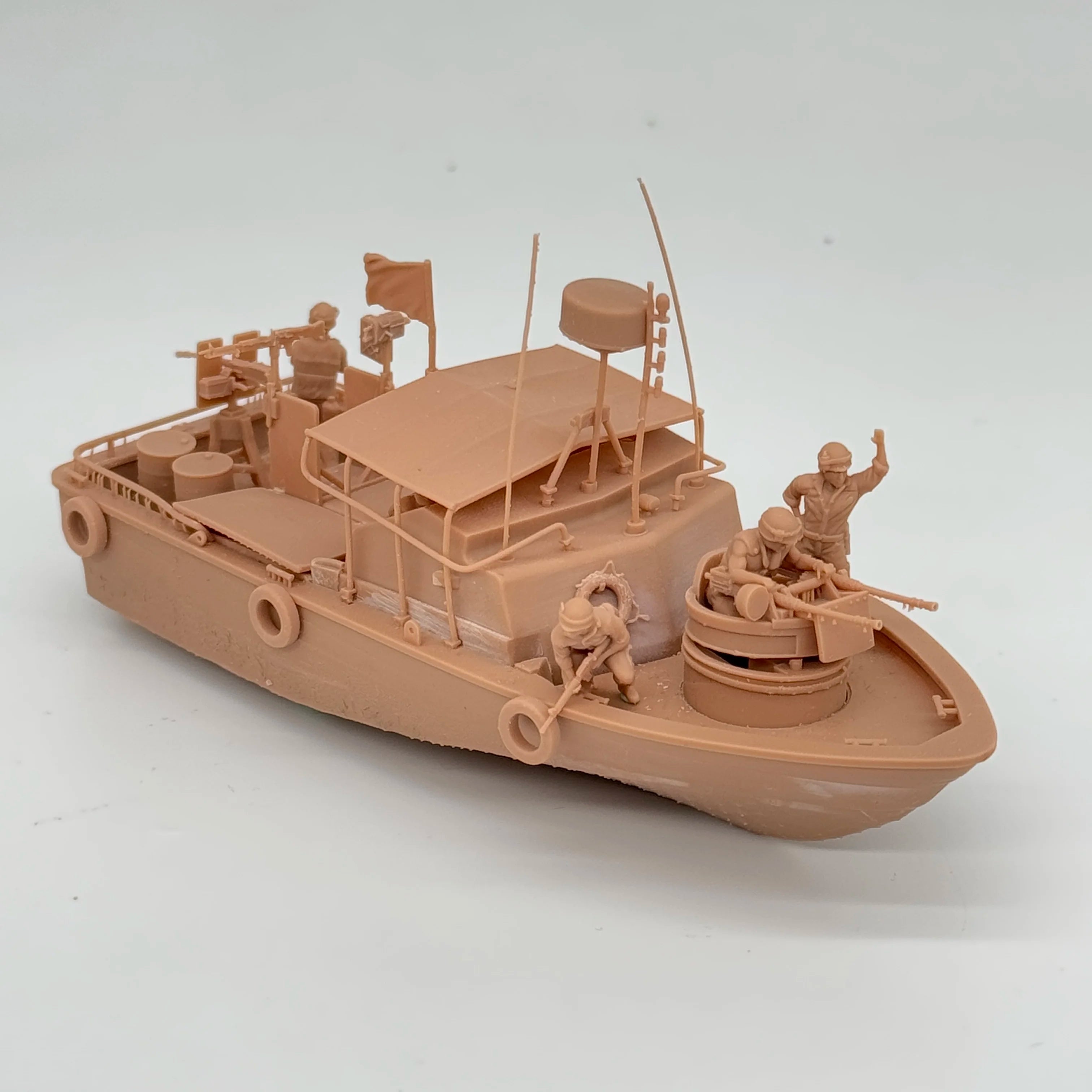 1/72 Scale US Navy PBR 31 Mk.II Patrol Boat & Crew Resin Model Kit (6 Figures) - Vietnam Riverine Warfare