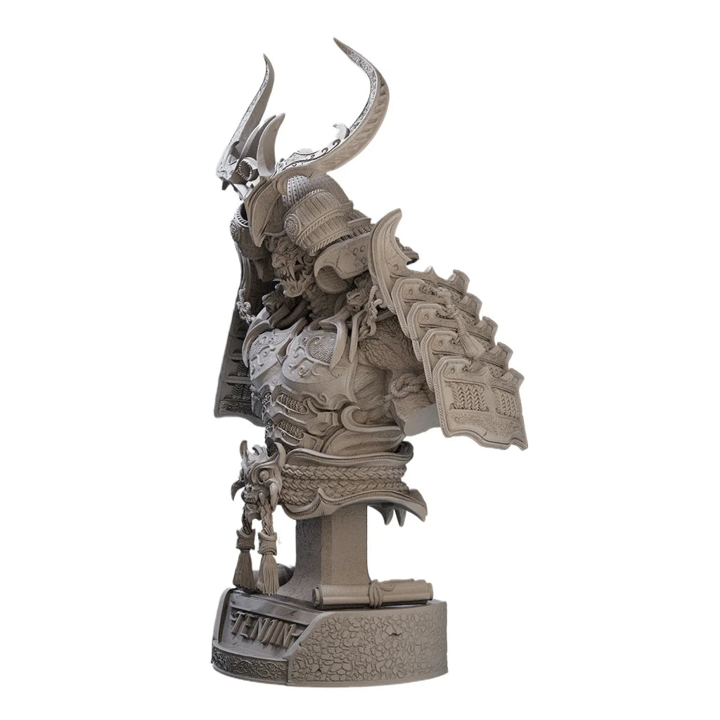 1/10 & 1/16 Scale Kurogane Ghost Samurai Resin Bust Model Kit - Japanese Mythology Fantasy Figure