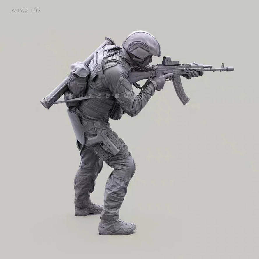 1/35 Scale Modern Assault Operator Resin Figure - Dynamic Point Man Tactical Kit