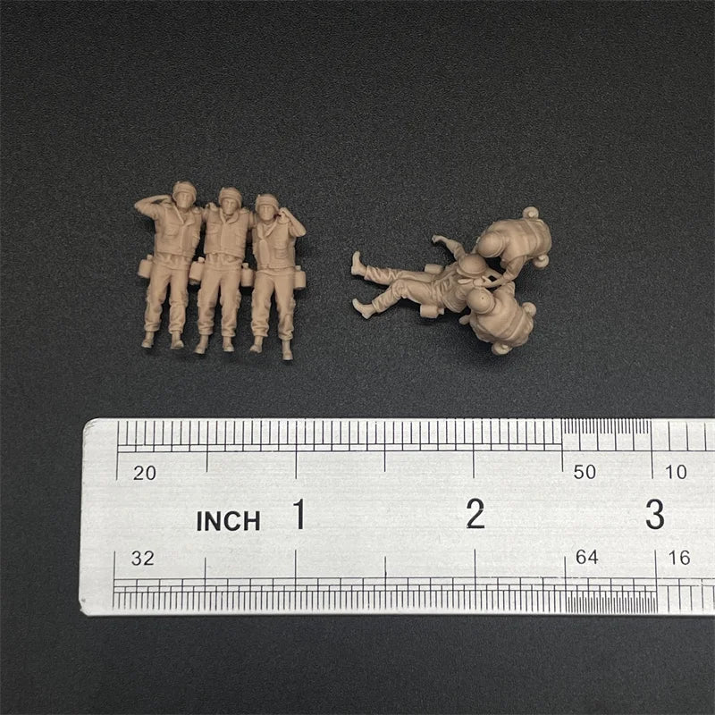 1/72 Scale US Marines / Infantry Rescue the Wounded Resin Figure Set (6 Figures) - Combat Medic Diorama