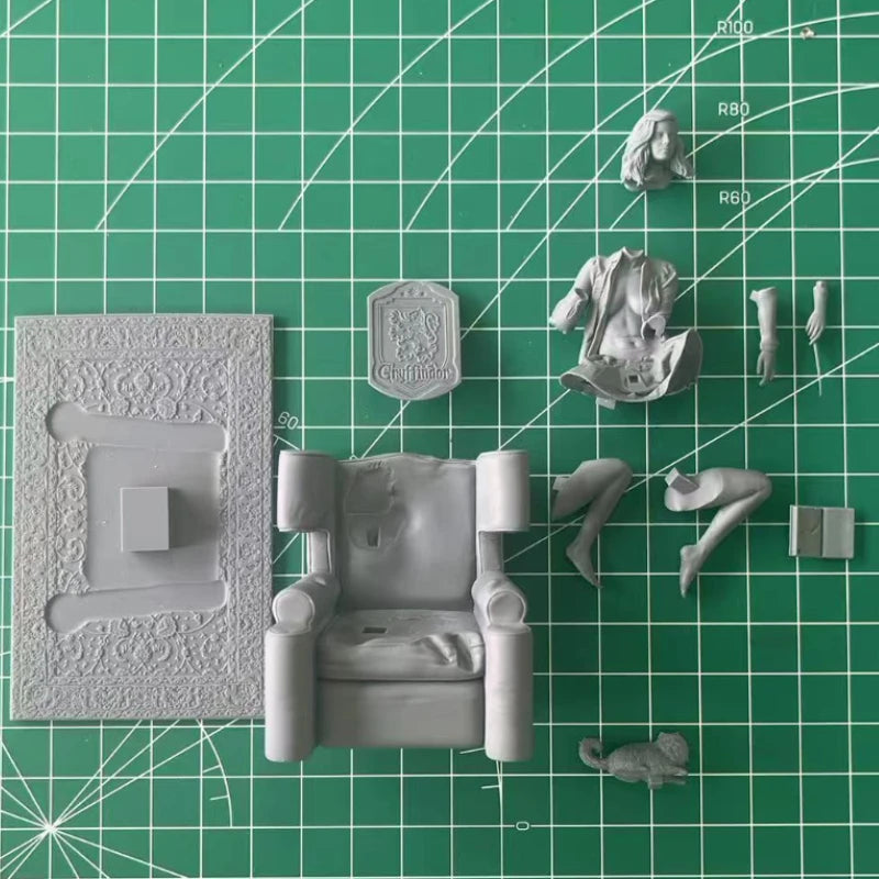 1/24 Scale DieCast Resin Figure Model Kit Sexy Wizardess on The Sofa NSFW Hobby Miniature Toys Unassembled Unpainted DIY Diorama - R Supply Store