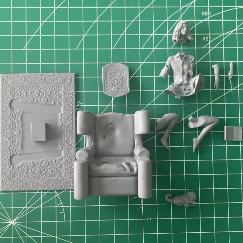 1/24 Scale DieCast Resin Figure Model Kit Sexy Wizardess on The Sofa NSFW Hobby Miniature Toys Unassembled Unpainted DIY Diorama - R Supply Store
