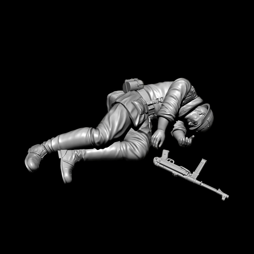 1/35 Scale WWII Fallen German Infantry Resin Figure Kit - Killed in Action Diorama Detail