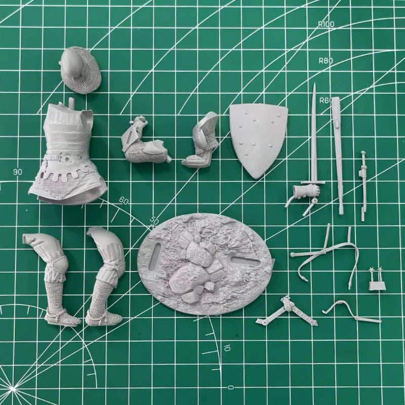 1/24 Scale Die-Cast Resin Figure Model Kit 1340-1360 European Knight Hobby Miniature Toys Unassembled and Unpainted DIY Diorama - R Supply Store