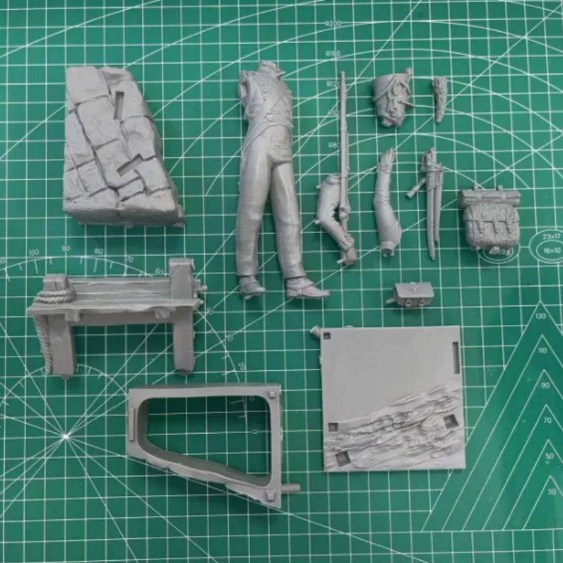 1/16 Scale (120mm) Napoleonic British Marine/Infantry Figure Resin Kit - Unassembled