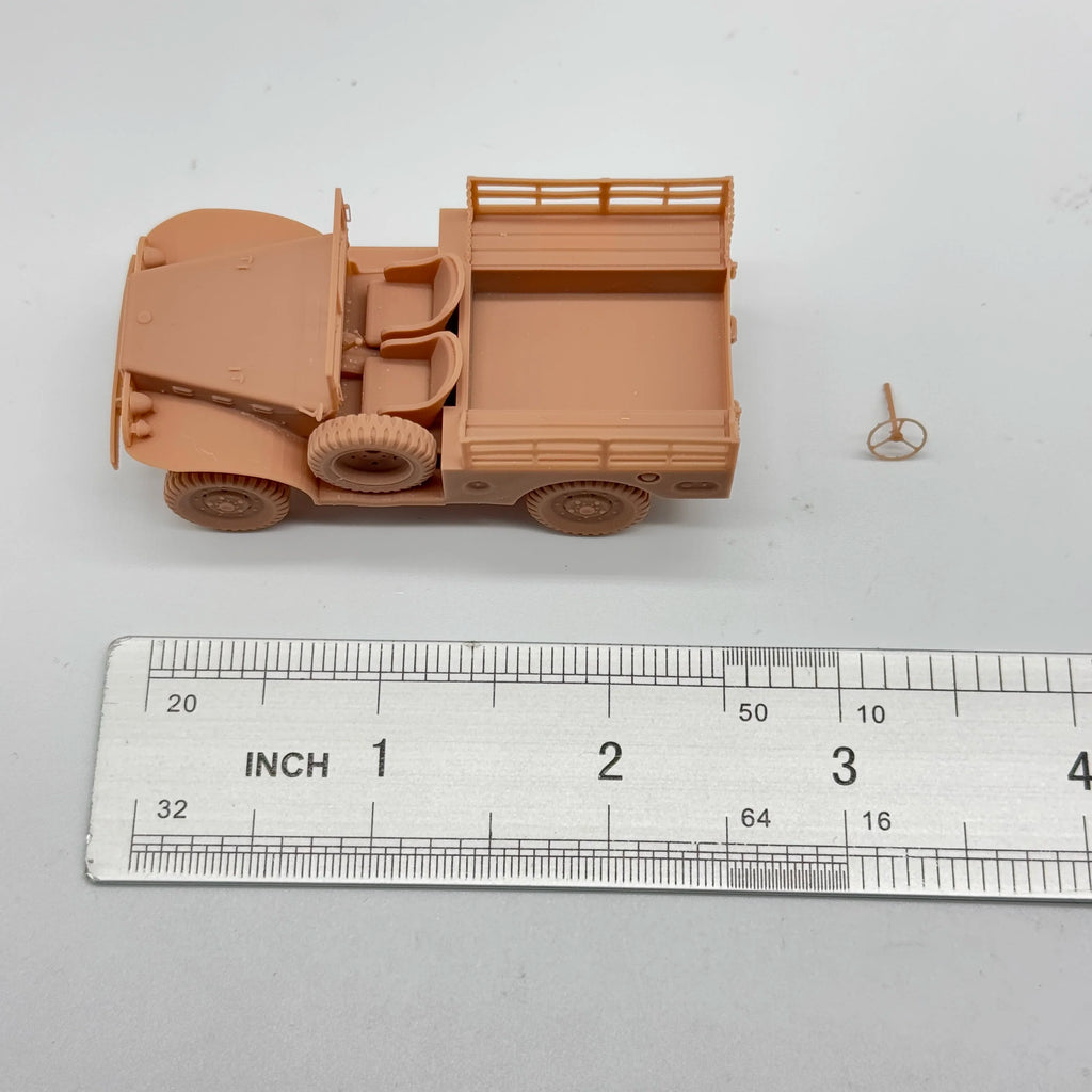 1/72 Scale WWII US WC-52 Truck & Infantry Crew Resin Model Kit (7 Figures) - Transport & General Staff Miniature