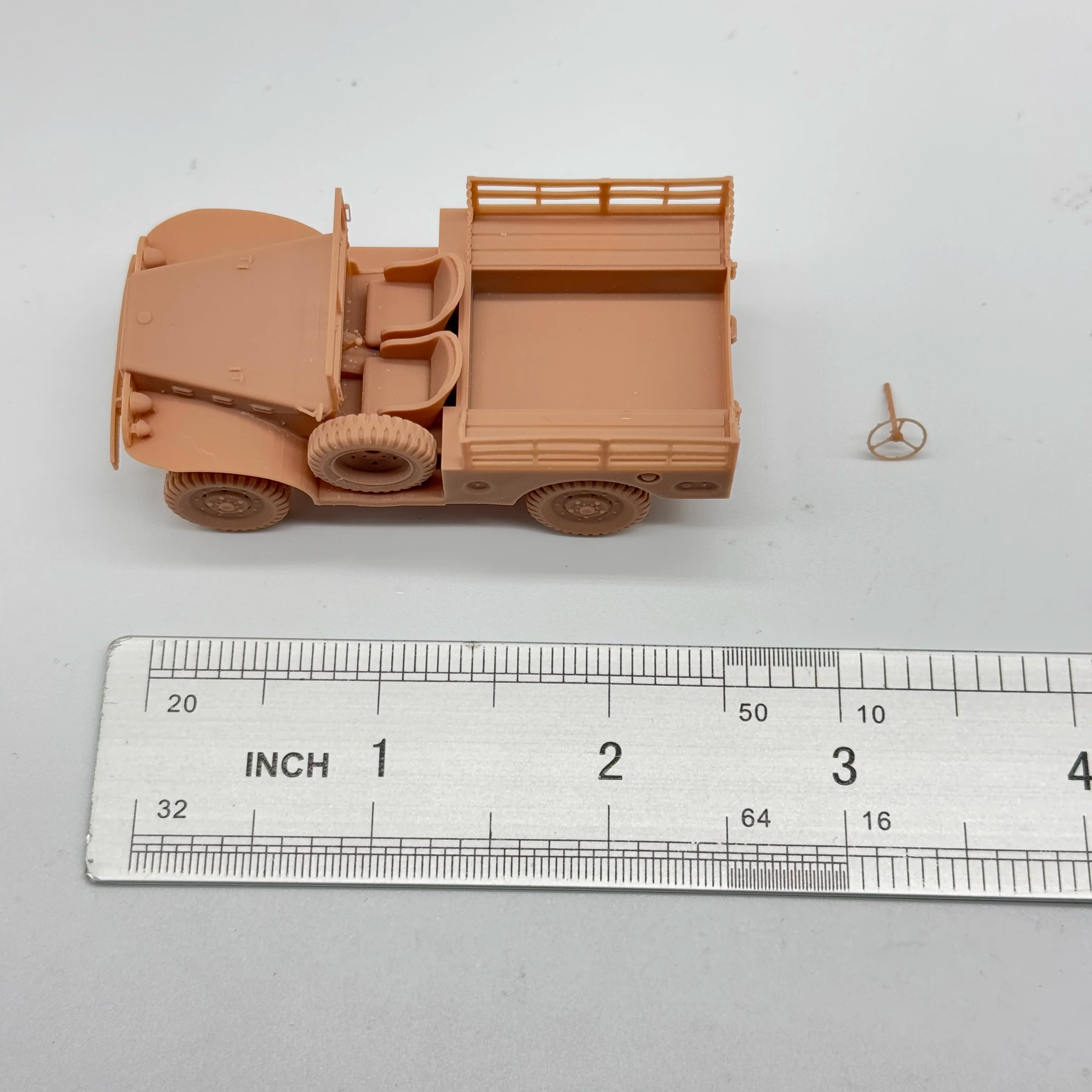 1/72 Scale WWII US WC-52 Truck & Infantry Crew Resin Model Kit (7 Figures) - Transport & General Staff Miniature