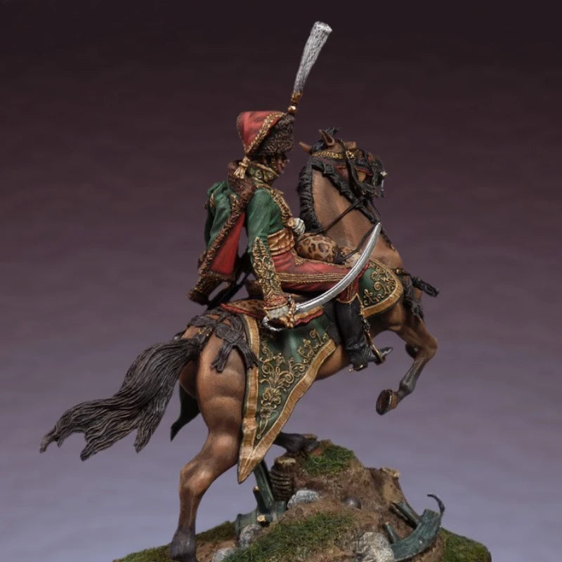 1/32 Scale 54mm Die-Cast Resin Figure Model Kit Napoleonic Era Cavalry General Miniature Toys Unassembled Unpainted Diorama