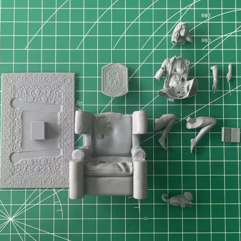 1/24 Scale DieCast Resin Figure Model Kit Sexy Wizardess on The Sofa NSFW Hobby Miniature Toys Unassembled Unpainted DIY Diorama - R Supply Store