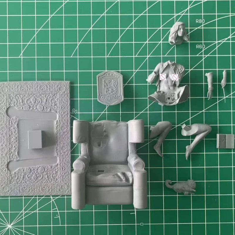 1/24 Scale DieCast Resin Figure Model Kit Sexy Wizardess on The Sofa NSFW Hobby Miniature Toys Unassembled Unpainted DIY Diorama - R Supply Store