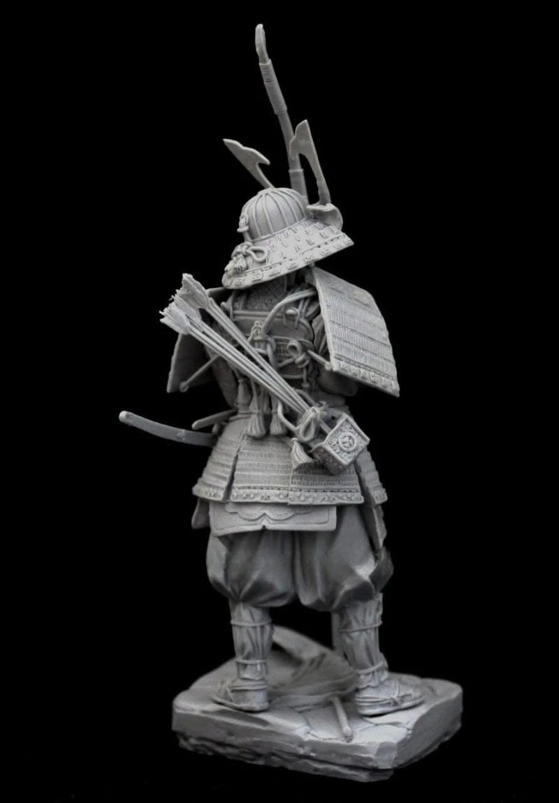 1/24 Scale 75mm Die-Cast Resin Figure Model Kit Ancient Japanese Samurai Hobby Miniature Toys Unassembled Unpainted DIY Diorama - R Supply Store