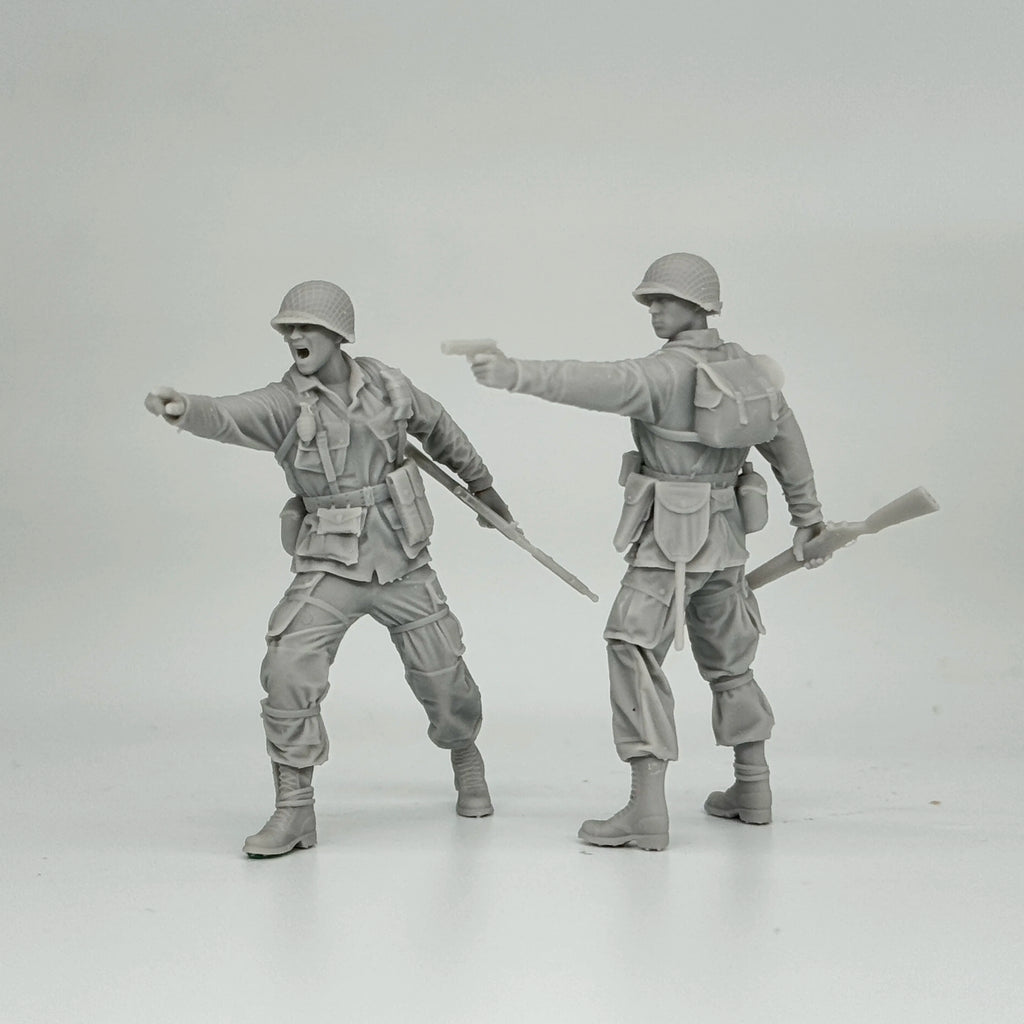 1/16 & 1/35 Scale WWII US Army 101st Airborne Division Angry Soldiers - 2 Figure Kit | R-Supply Store