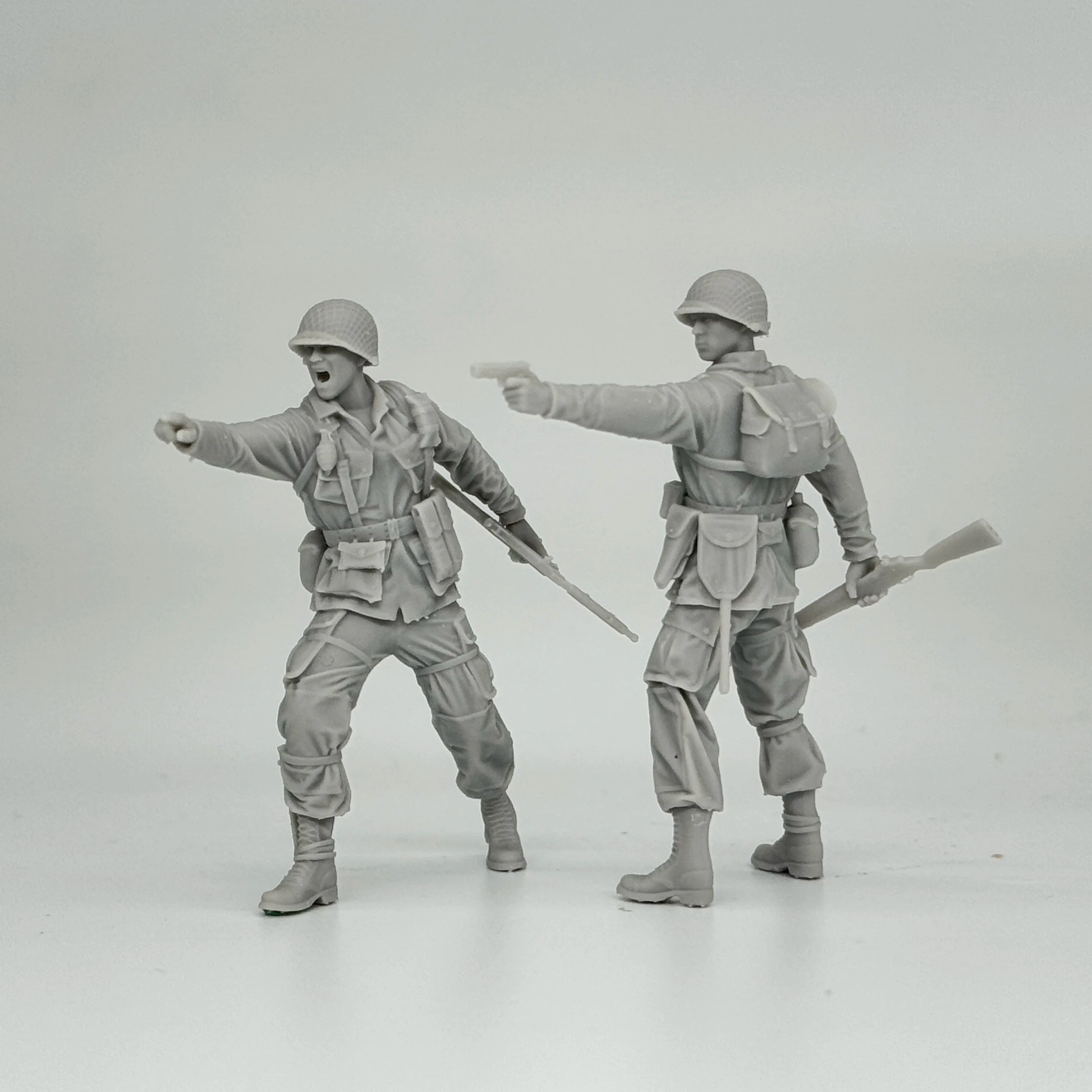 1/16 & 1/35 Scale WWII US Army 101st Airborne Division Angry Soldiers - 2 Figure Kit | R-Supply Store