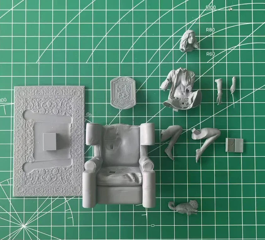 1/24 Scale DieCast Resin Figure Model Kit Sexy Wizardess on The Sofa NSFW Hobby Miniature Toys Unassembled Unpainted DIY Diorama - R Supply Store