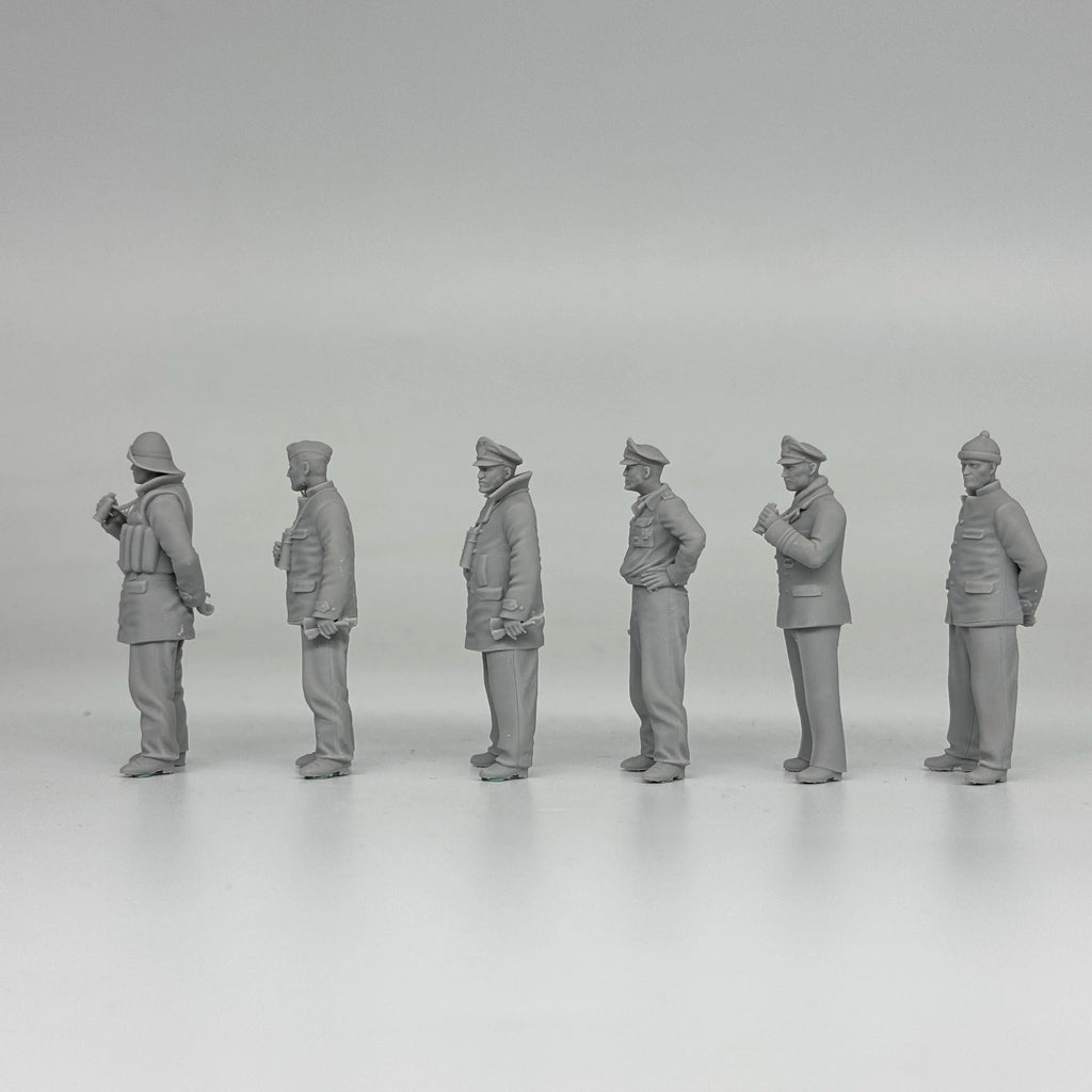 1/35 German U-Boat Crew (6 Fig) Resin Kit | Kriegsmarine Miniature Set