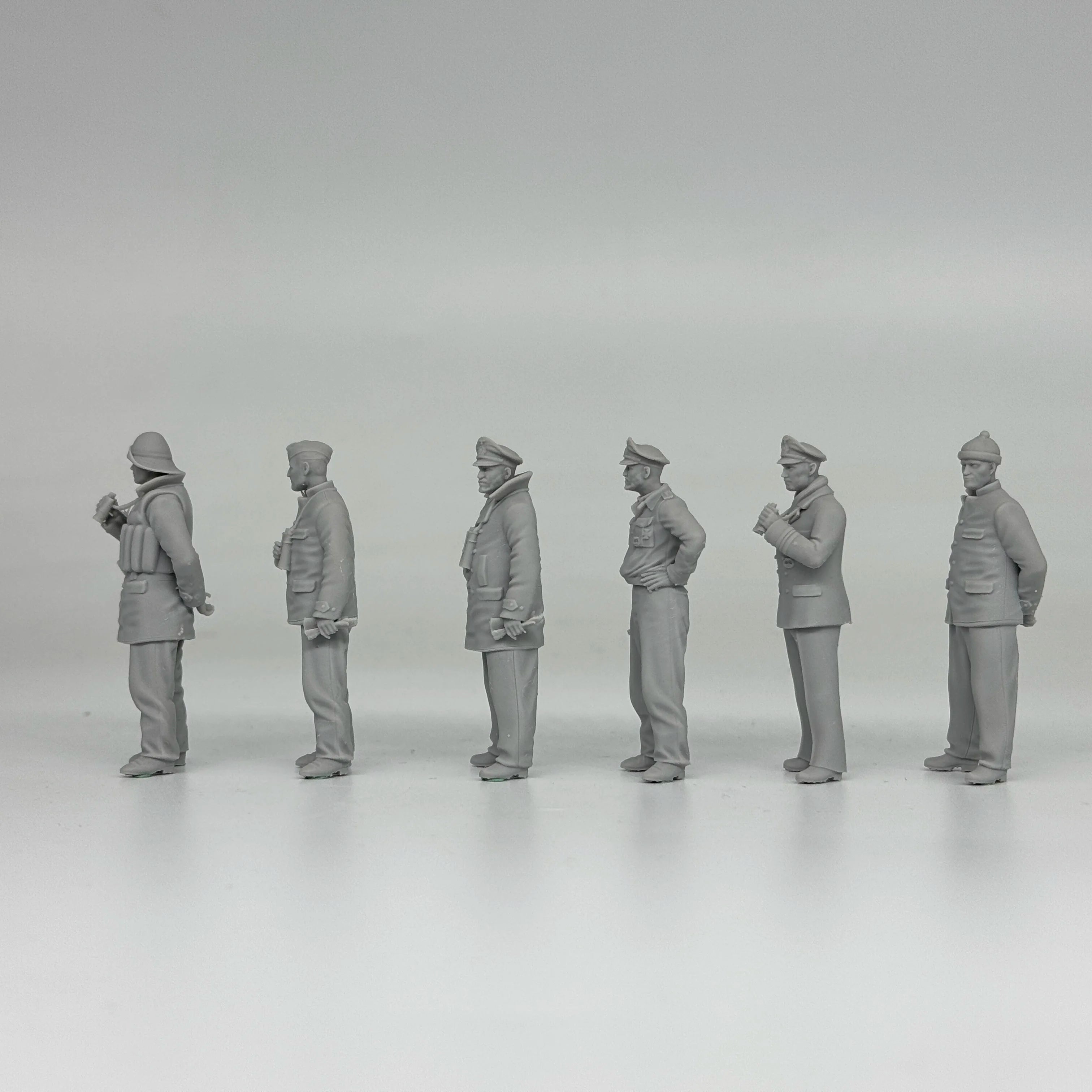 1/35 German U-Boat Crew (6 Fig) Resin Kit | Kriegsmarine Miniature Set