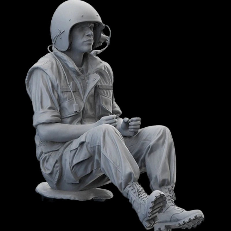 1/16 Scale Die-Cast Resin Figure Model Kit Armored Personnel Carrier Driver Unassembled and Unpainted - R Supply Store