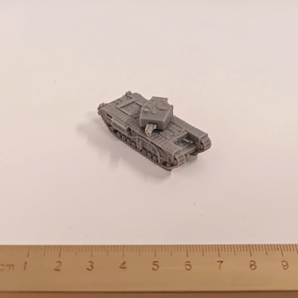 1/144 Scale A.22 Churchill Mk. IV Infantry Tank | WWII British Military Model Kit Unassembled - R Supply Store