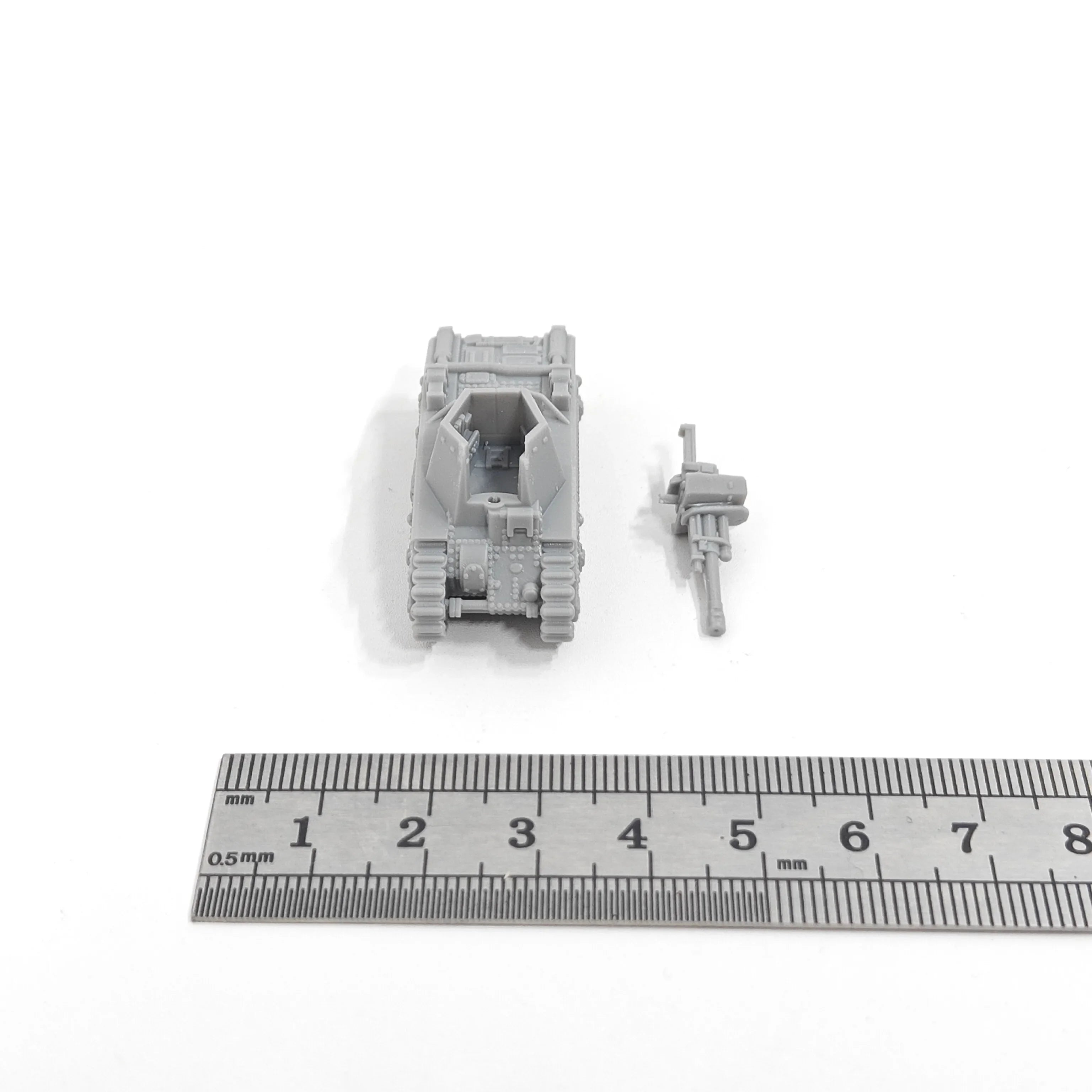 1/144 Scale 10.5 cm leFH 18/3 (Sf.) auf Geschützwagen B2(f) | WWII German Self-Propelled Howitzer Model Kit Unassembled - R Supply Store