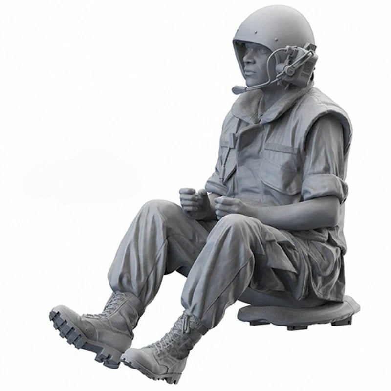 1/16 Scale Die-Cast Resin Figure Model Kit Armored Personnel Carrier Driver Unassembled and Unpainted - R Supply Store