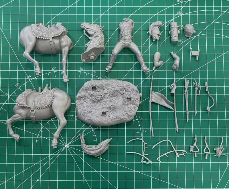 1/24 Scale Die-Cast Resin Figure Model Kit Line Lancer Miniature | Unassembled and Unpainted Diorama - R Supply Store