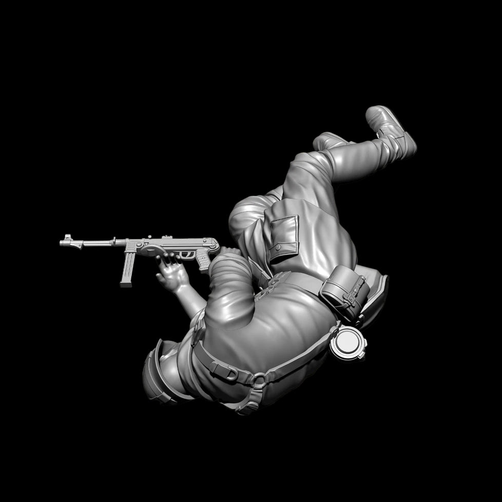 1/35 Scale WWII Fallen German Infantry Resin Figure Kit - Killed in Action Diorama Detail