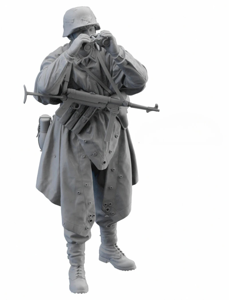 1/16 Scale Die-Cast Resin Figure Model Kit WWII German Field Commander Unassembled and Unpainted - R Supply Store