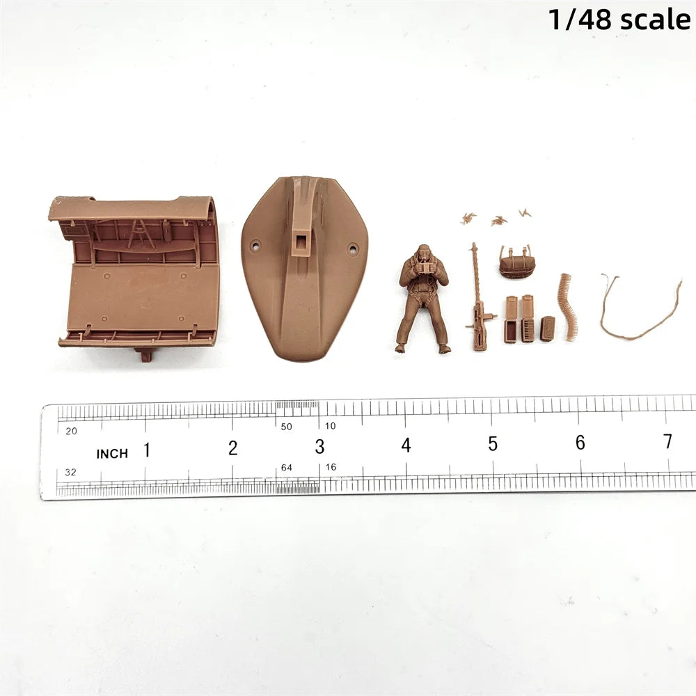 1/48 & 1/72 Scale WWII Bomber Waist Gunner / Ball Turret Crew Resin Model Kit - B-17 Flying Fortress