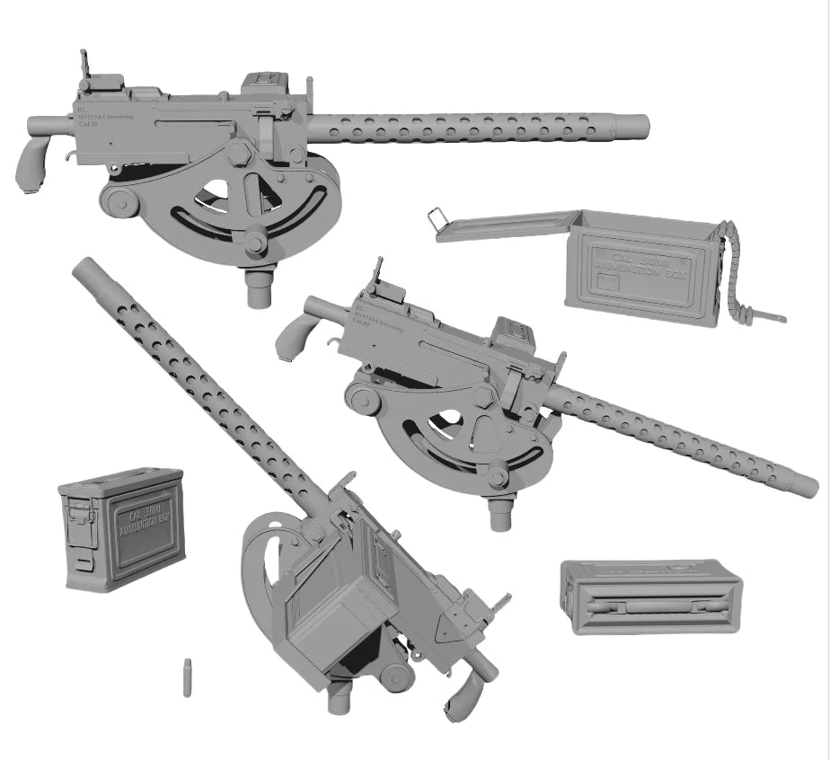 1/16 1/35 M1919 Browning .30 Cal Machine Gun Kit | Accessory Set