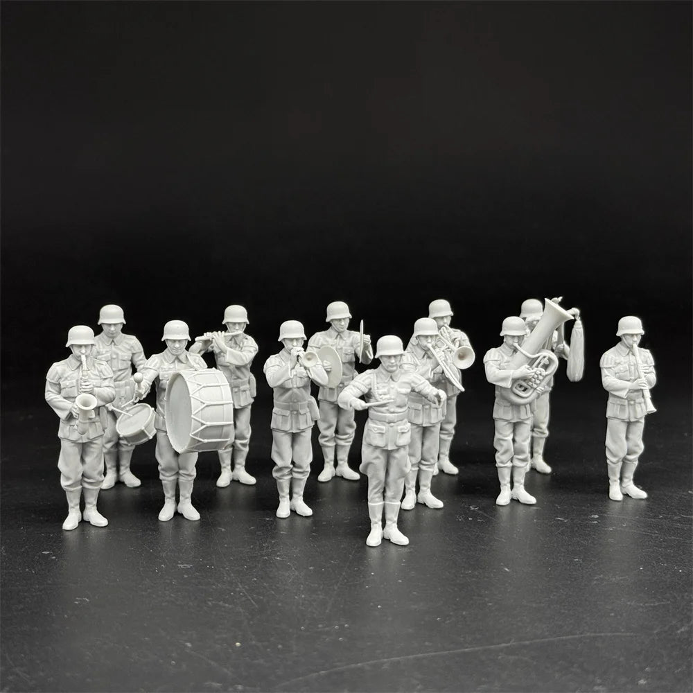 1/35 Scale WWII German Army Military Band Soldiers - 12 Figure Set | R-Supply Store
