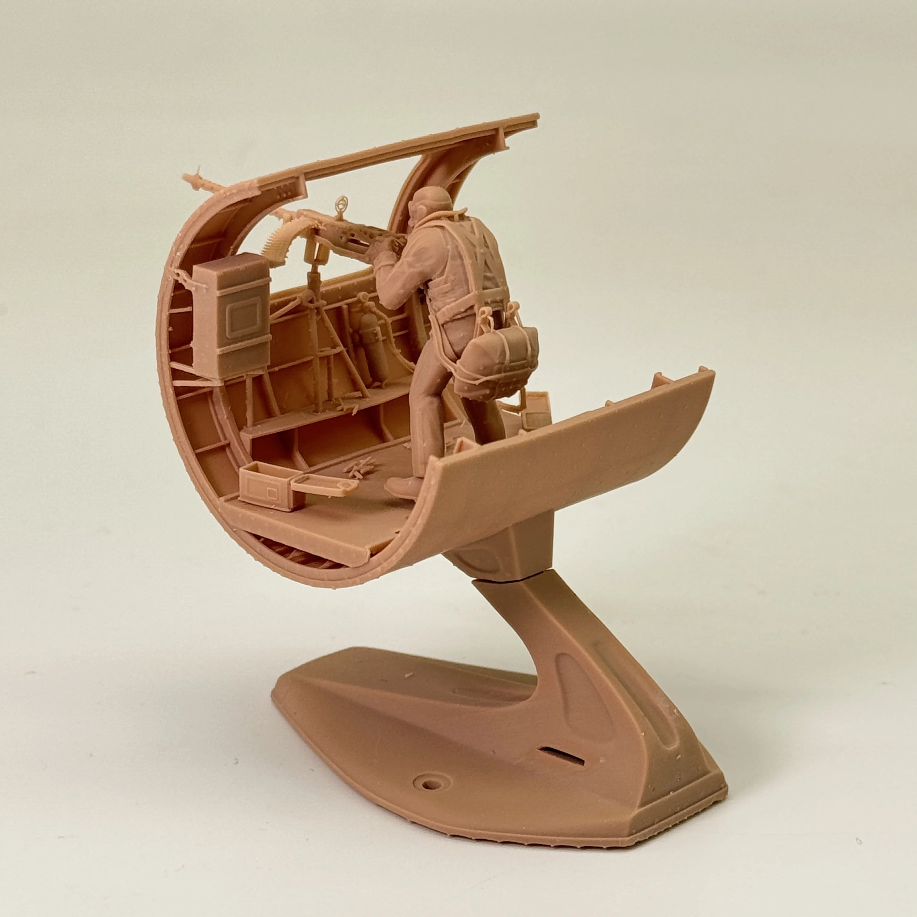 1/48 & 1/72 Scale WWII Bomber Waist Gunner / Ball Turret Crew Resin Model Kit - B-17 Flying Fortress