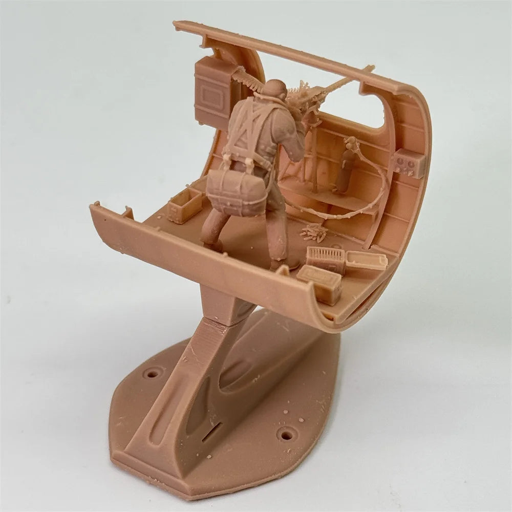 1/48 & 1/72 Scale WWII Bomber Waist Gunner / Ball Turret Crew Resin Model Kit - B-17 Flying Fortress