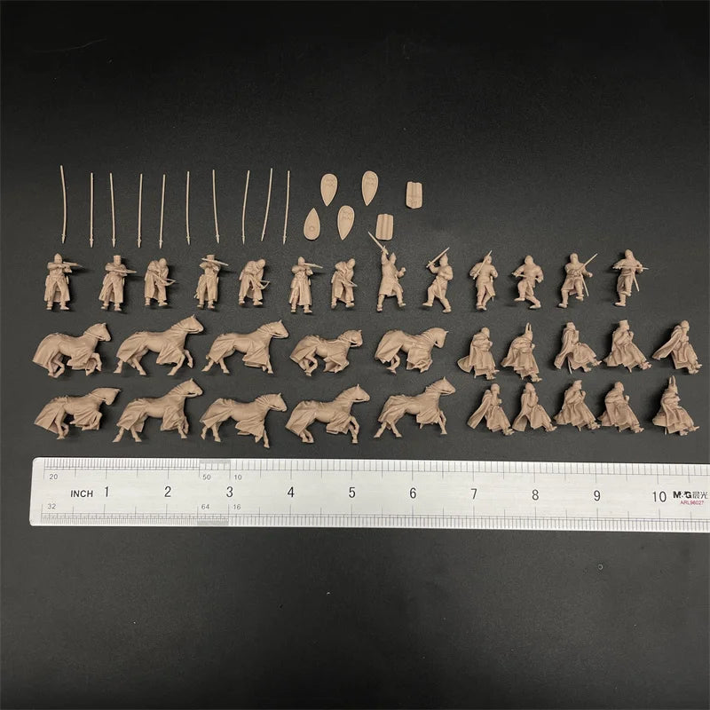 1/72 Scale Teutonic Order / Medieval Knight Cavalry & Crossbowman Resin Figure Set (23 Figures) - Battle of Tannenberg