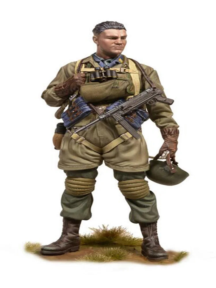 1/16 Scale (120mm) WWII Allied Paratrooper Resin Figure - Airborne Jumper Model Kit