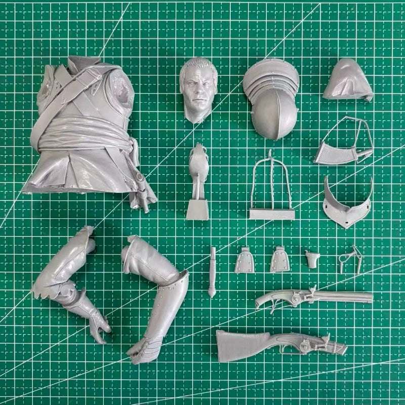 1/10 Scale Die-Cast Resin Bust Model Kit Ancient British Ironclad Army Statue Unassembled and Unpainted - R Supply Store