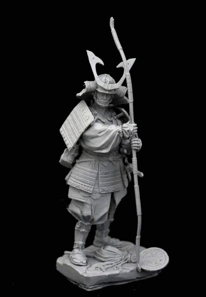1/24 Scale 75mm Die-Cast Resin Figure Model Kit Ancient Japanese Samurai Hobby Miniature Toys Unassembled Unpainted DIY Diorama - R Supply Store