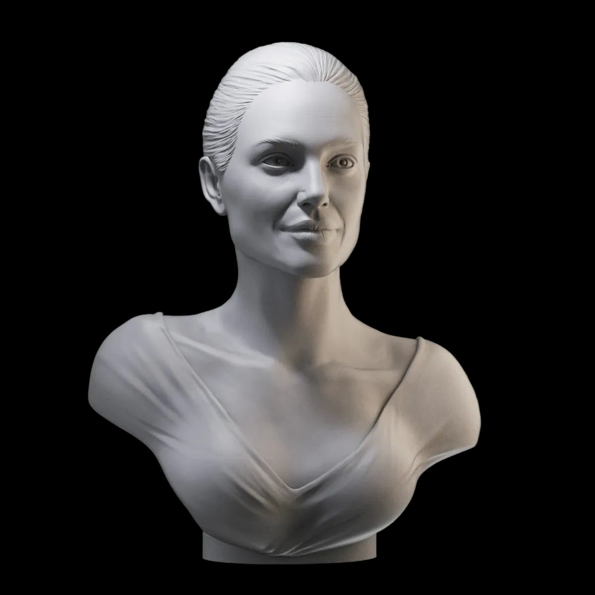 1/10 Realistic Female Portrait Bust Resin GK | Elegant Sculpt