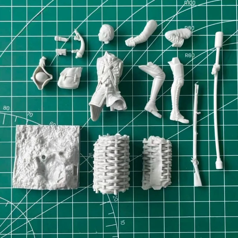 1/24 Scale 75mm Die-Cast Resin Figure Model Kit Ancient British Artilleryman Hobby Miniature Toys Unassembled Unpainted Diorama - R Supply Store