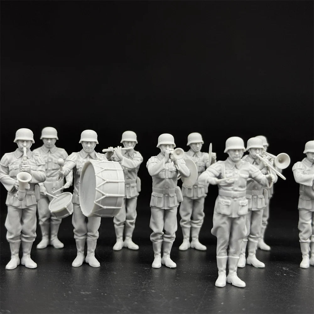 1/35 Scale WWII German Army Military Band Soldiers - 12 Figure Set | R-Supply Store