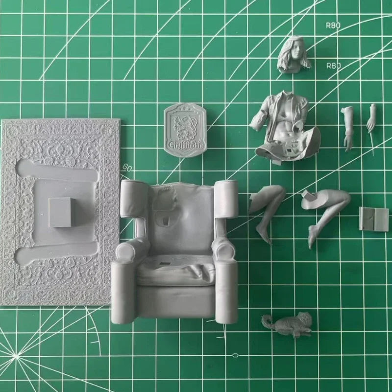 1/24 Scale DieCast Resin Figure Model Kit Sexy Wizardess on The Sofa NSFW Hobby Miniature Toys Unassembled Unpainted DIY Diorama - R Supply Store