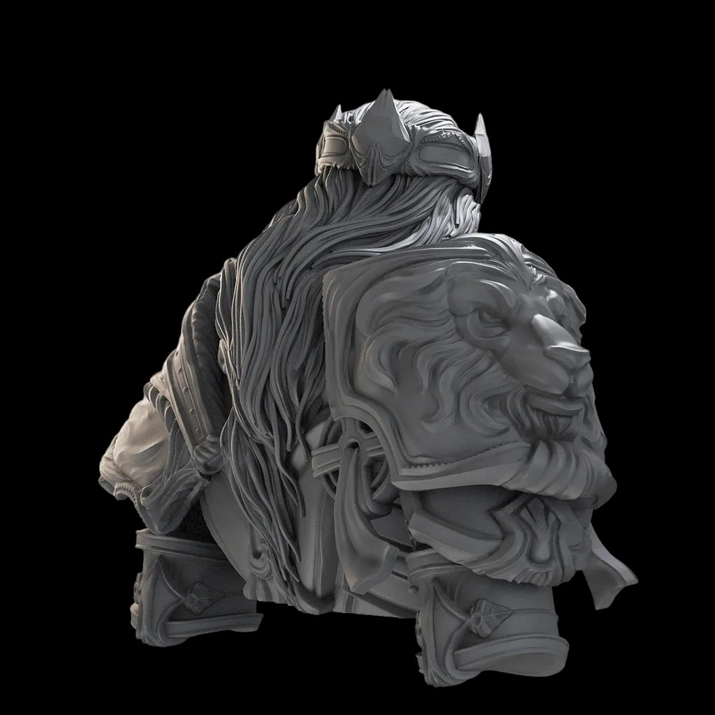 1/10 Varian Wrynn Fantasy King Bust Resin GK | Warcraft Alliance Model