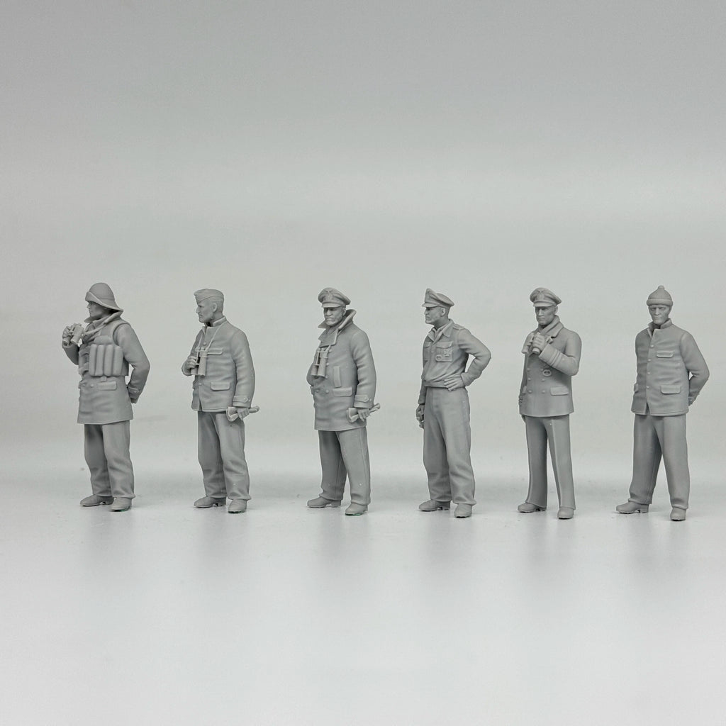 1/35 German U-Boat Crew (6 Fig) Resin Kit | Kriegsmarine Miniature Set