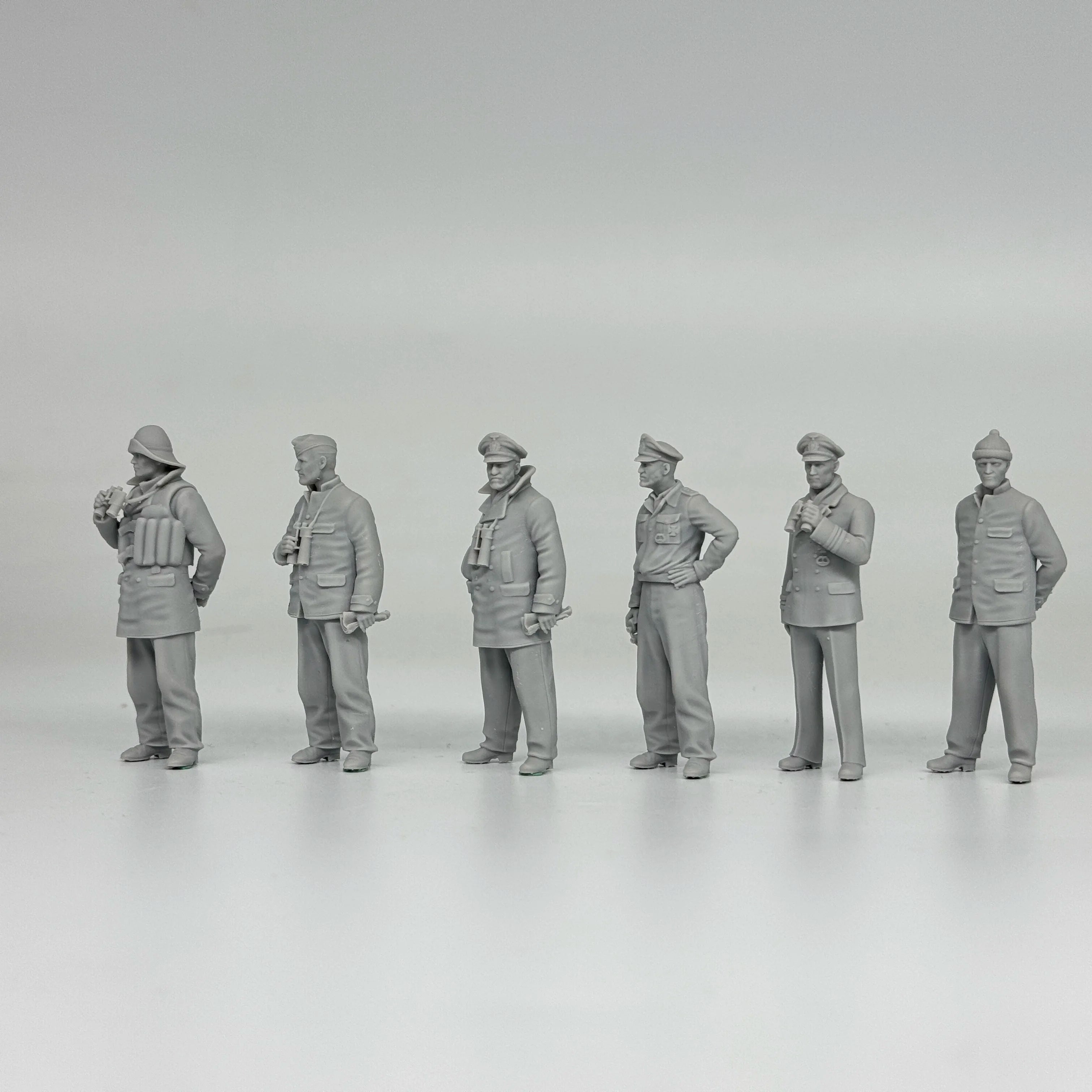 1/35 German U-Boat Crew (6 Fig) Resin Kit | Kriegsmarine Miniature Set
