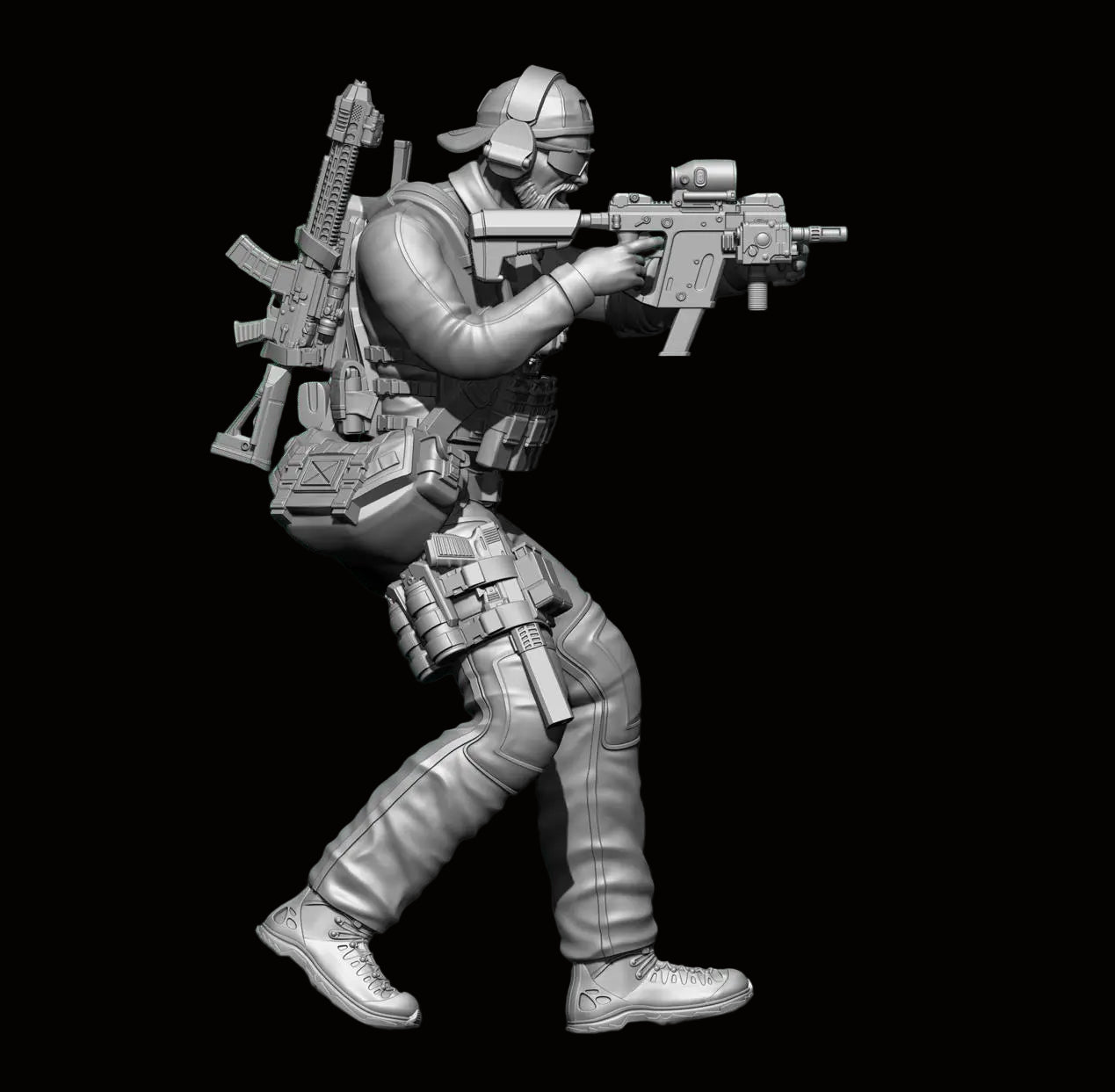 1/35 Scale US Army Special Operator Resin Figure - Bearded Tactical Infantry Kit